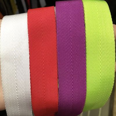jakość  Herribone Polypropylene Webbing 20mm 25mm ISO14001 Pp Webbing fabryka