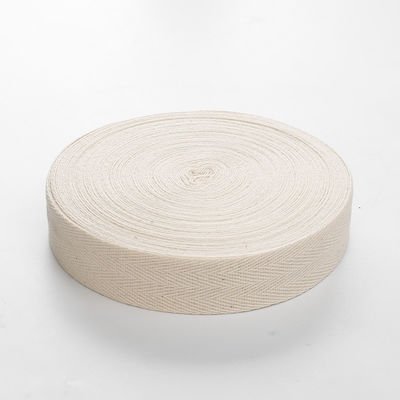 Prosta konstrukcja naturalnej bawełnianej wstążki 10mm-50mm