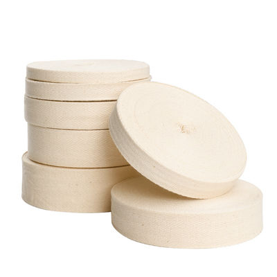 Prosta konstrukcja naturalnej bawełnianej wstążki 10mm-50mm