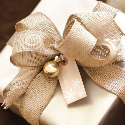 10 Yards Jute Burlap Ribbon Plain Woven Cut Edges Burlap Bożonarodzeniowa wstążka