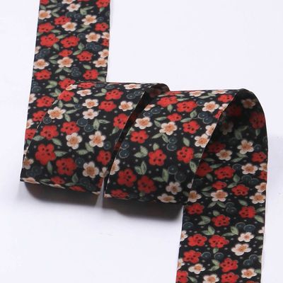 Personalizowana Eco Friendly 25mm Branded Fabric Tape Roll OEM/ODM Service Drukowana wstążka wzoru