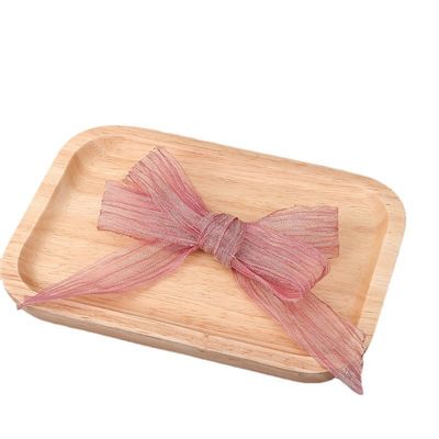 Owijanie prezentów 25mm Organza wstążka Korea 2,5cm Sheer Wired Ribbon