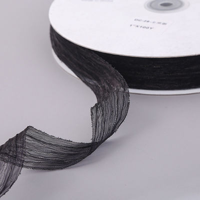 Owijanie prezentów 25mm Organza wstążka Korea 2,5cm Sheer Wired Ribbon