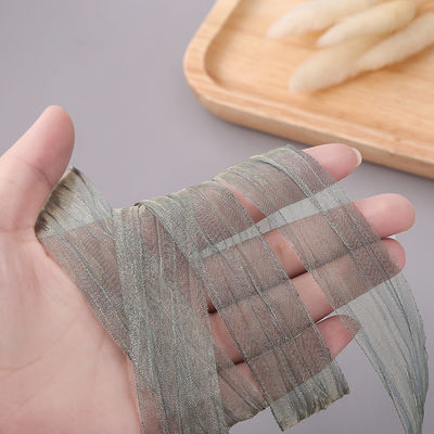 Owijanie prezentów 25mm Organza wstążka Korea 2,5cm Sheer Wired Ribbon