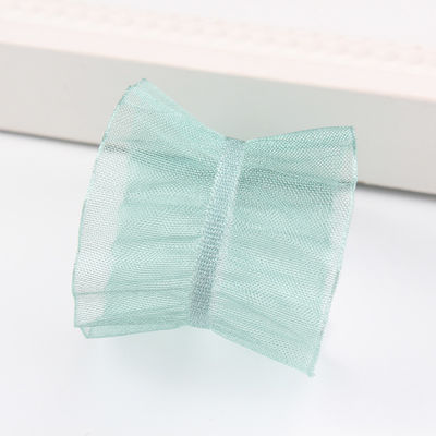 25mm Źródło 38mm Wrinkle Edge Polyester Organza Ribbon for DIY Hair Ribbon Bow