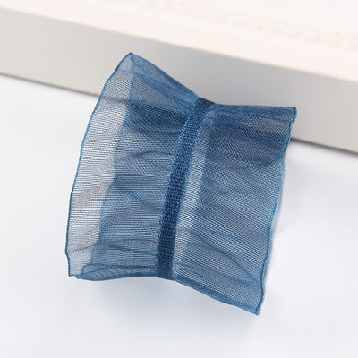 25mm Źródło 38mm Wrinkle Edge Polyester Organza Ribbon for DIY Hair Ribbon Bow