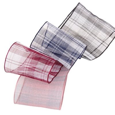 6mm-38mm płytkowa wstążka z poliestrowego organza do pakowania prezentów z czekolady