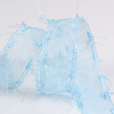 25mm-50mm Tassel Edge Polyester Organza Ribbon for Flower Chocolate Gift Packing and Garment Decoration