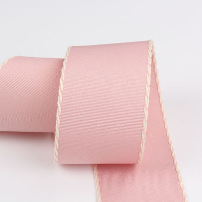 10mm-38mm zszyta wstążka z poliestru o grubości ziarna ISO9001 Solid Pattern