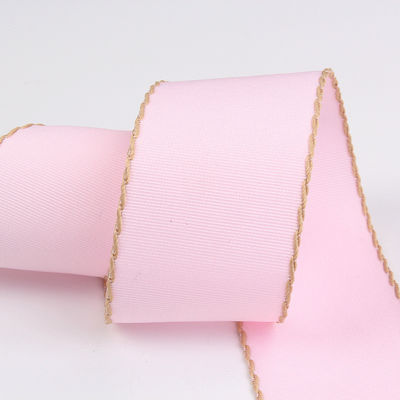 10mm-38mm zszyta wstążka z poliestru o grubości ziarna ISO9001 Solid Pattern