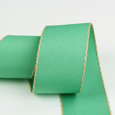 10mm-38mm zszyta wstążka z poliestru o grubości ziarna ISO9001 Solid Pattern