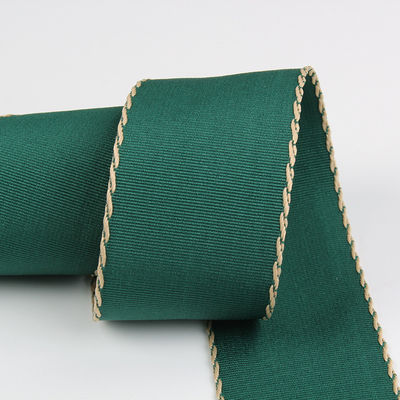10mm-38mm zszyta wstążka z poliestru o grubości ziarna ISO9001 Solid Pattern