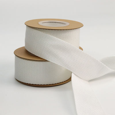 Polityester Biała Taśma Bawełniana ISO14001 Personalized Cotton Ribbon