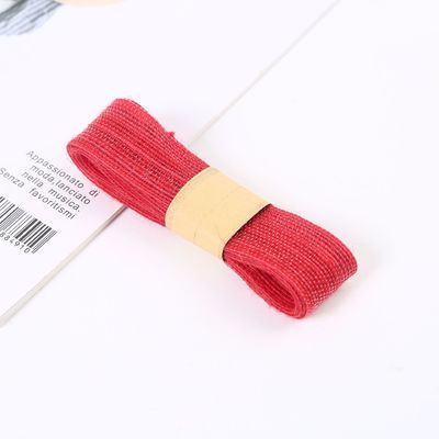 Orang Red Green Jute Burlap Ribbon Wielofunkcyjna, Cienka wstążka