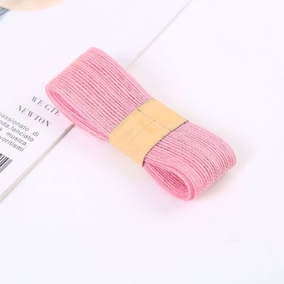 Orang Red Green Jute Burlap Ribbon Wielofunkcyjna, Cienka wstążka