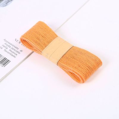 Orang Red Green Jute Burlap Ribbon Wielofunkcyjna, Cienka wstążka