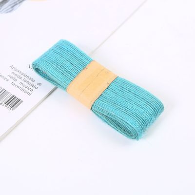 Orang Red Green Jute Burlap Ribbon Wielofunkcyjna, Cienka wstążka