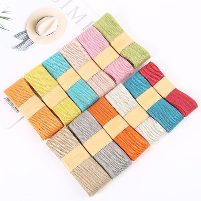 Orang Red Green Jute Burlap Ribbon Wielofunkcyjna, Cienka wstążka