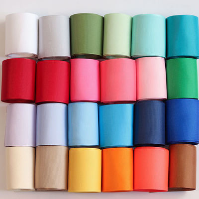 RPET Recykling Polyester Grosgrain Ribbon By The Yard Certyfikat GRS