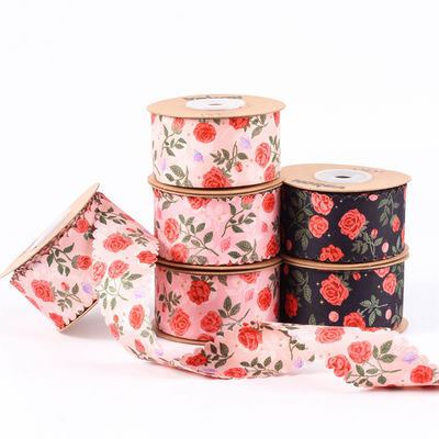 2.5cm-4cm Polyester wstążka podwójna twarz Weave Edge Packing Ribbon