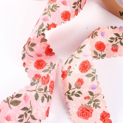 2.5cm-4cm Polyester wstążka podwójna twarz Weave Edge Packing Ribbon