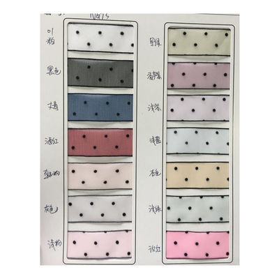 10mm-60mm Dot Velvet Wired Ribbon Embroidery podwójnie stronna belusowa wstążka