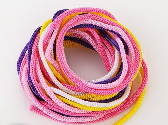 Różowa DIY 3mm Polypropylen Liny fioletowe Dwukrotnie splecione Polypropylen Liny