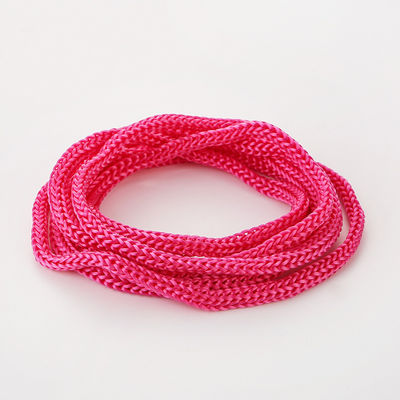 Różowa DIY 3mm Polypropylen Liny fioletowe Dwukrotnie splecione Polypropylen Liny