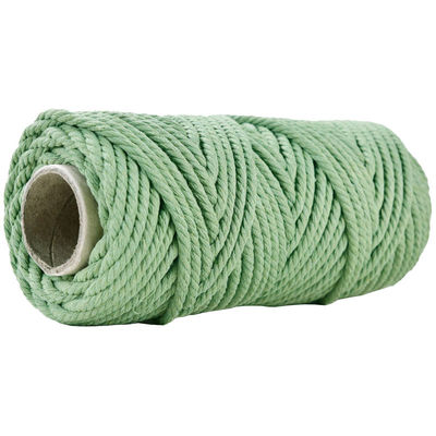 50 m Pyłowy Macrame Cord 5 mm ISO9001 Różowa bawełniana linia 3 pręty