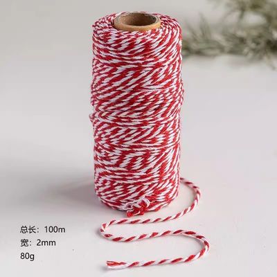 DIY 2 struny skręcony sznurek 550 funtów 2 mm bawełniany makram sznurek