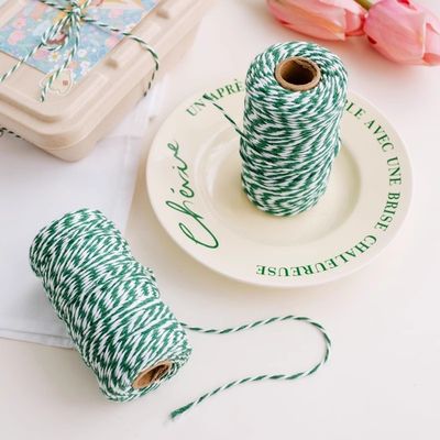 DIY 2 struny skręcony sznurek 550 funtów 2 mm bawełniany makram sznurek