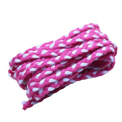Odzież 3 struny Macrame Cord Orange White 5mm 3 struny Cotton Rope