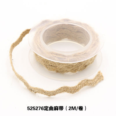 Dekoracja odzieży Jute Rope Ribbon Gift Packing Wired Burlap Ribbon