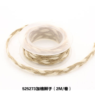 Dekoracja odzieży Jute Rope Ribbon Gift Packing Wired Burlap Ribbon