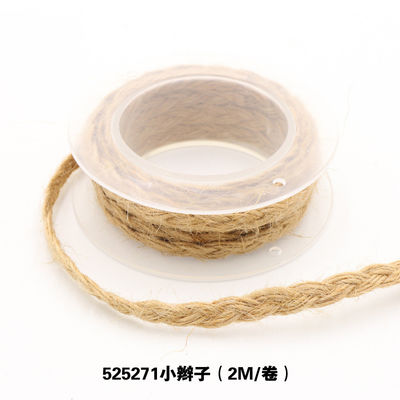 Dekoracja odzieży Jute Rope Ribbon Gift Packing Wired Burlap Ribbon