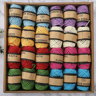 Kolorowa linia papierowa 2mm 10m Eco Friendly DIY Craft Paper Rope