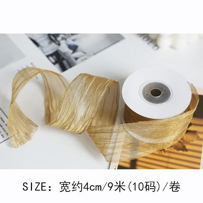 Poliester 38mm Organza Ribbon Eco Friendly Pale Pink Organza Ribbon