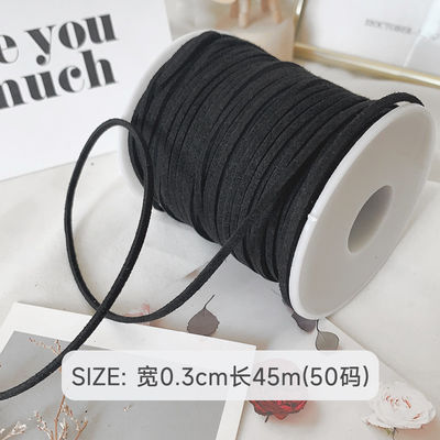 3mm Suede Leather Velvet Ribbon ISO9001 Blue Velvet Ribbon Wired
