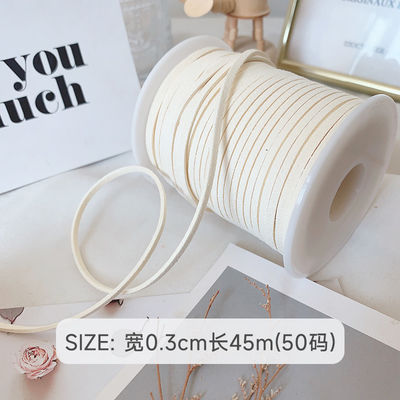 3mm Suede Leather Velvet Ribbon ISO9001 Blue Velvet Ribbon Wired