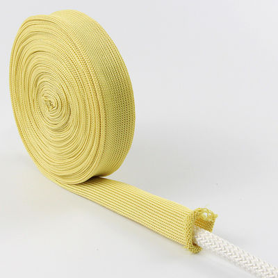 Płyty ognioodporne z dzianin żółtych 20 mm szerokości Kevlar Tubular Webbing