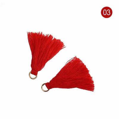 Kolorowy bawełniany Tassel 3cm Dekoracja odzieży Bawełniane nici Tassels