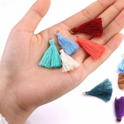 Kolorowy bawełniany Tassel 3cm Dekoracja odzieży Bawełniane nici Tassels
