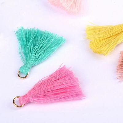 Kolorowy bawełniany Tassel 3cm Dekoracja odzieży Bawełniane nici Tassels