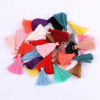 Kolorowy bawełniany Tassel 3cm Dekoracja odzieży Bawełniane nici Tassels