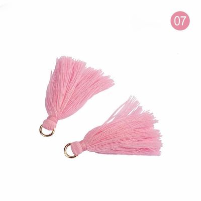 Kolorowy bawełniany Tassel 3cm Dekoracja odzieży Bawełniane nici Tassels