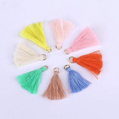 Kolorowy bawełniany Tassel 3cm Dekoracja odzieży Bawełniane nici Tassels