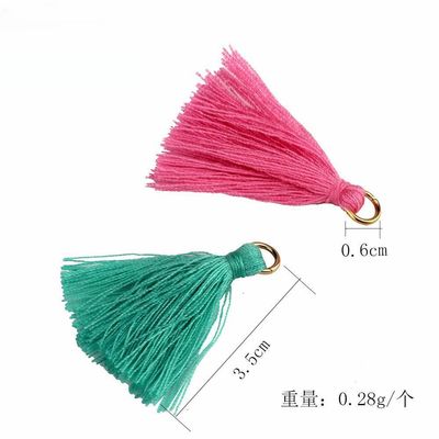 Kolorowy bawełniany Tassel 3cm Dekoracja odzieży Bawełniane nici Tassels