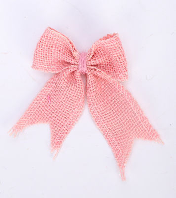 8cm*11cm Jute Ribbon Bow Green Rose Dekoracyjny Burlap Ribbon