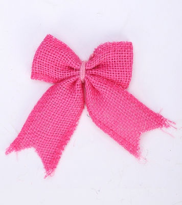 8cm*11cm Jute Ribbon Bow Green Rose Dekoracyjny Burlap Ribbon