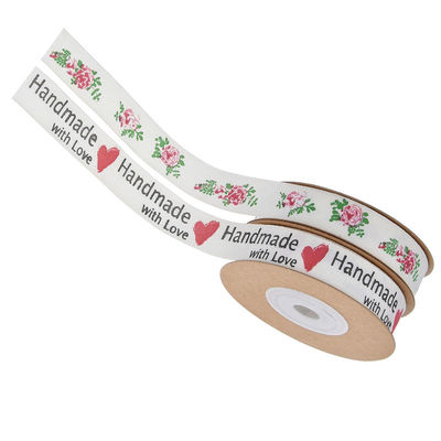 15mm*10m wstążka z płytki kwiatowej OEM ODM Custom Printed Ribbon Rolls